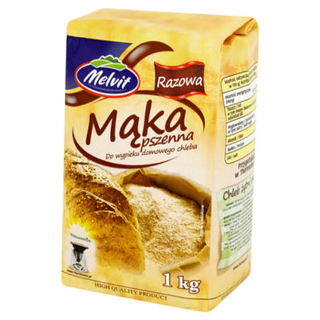 Melvit Mąka pszenna razowa 1kg